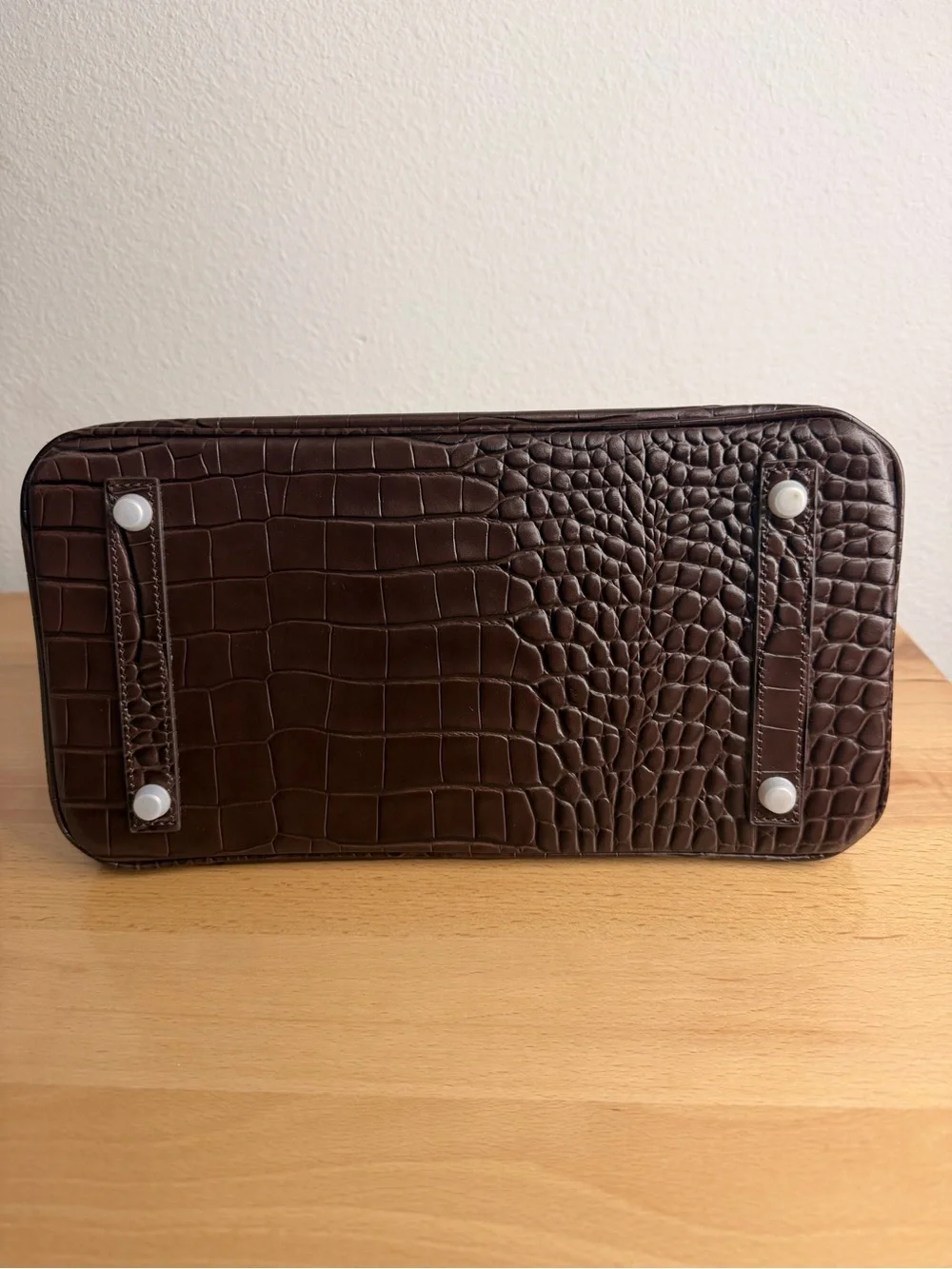 H Birkin 30 Matte Chocolate embossed Crocodile PHW HSS SPECIAL ORDER